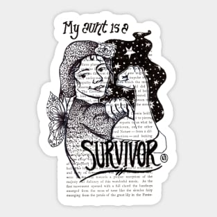 My Aunt is a Survivor Sticker